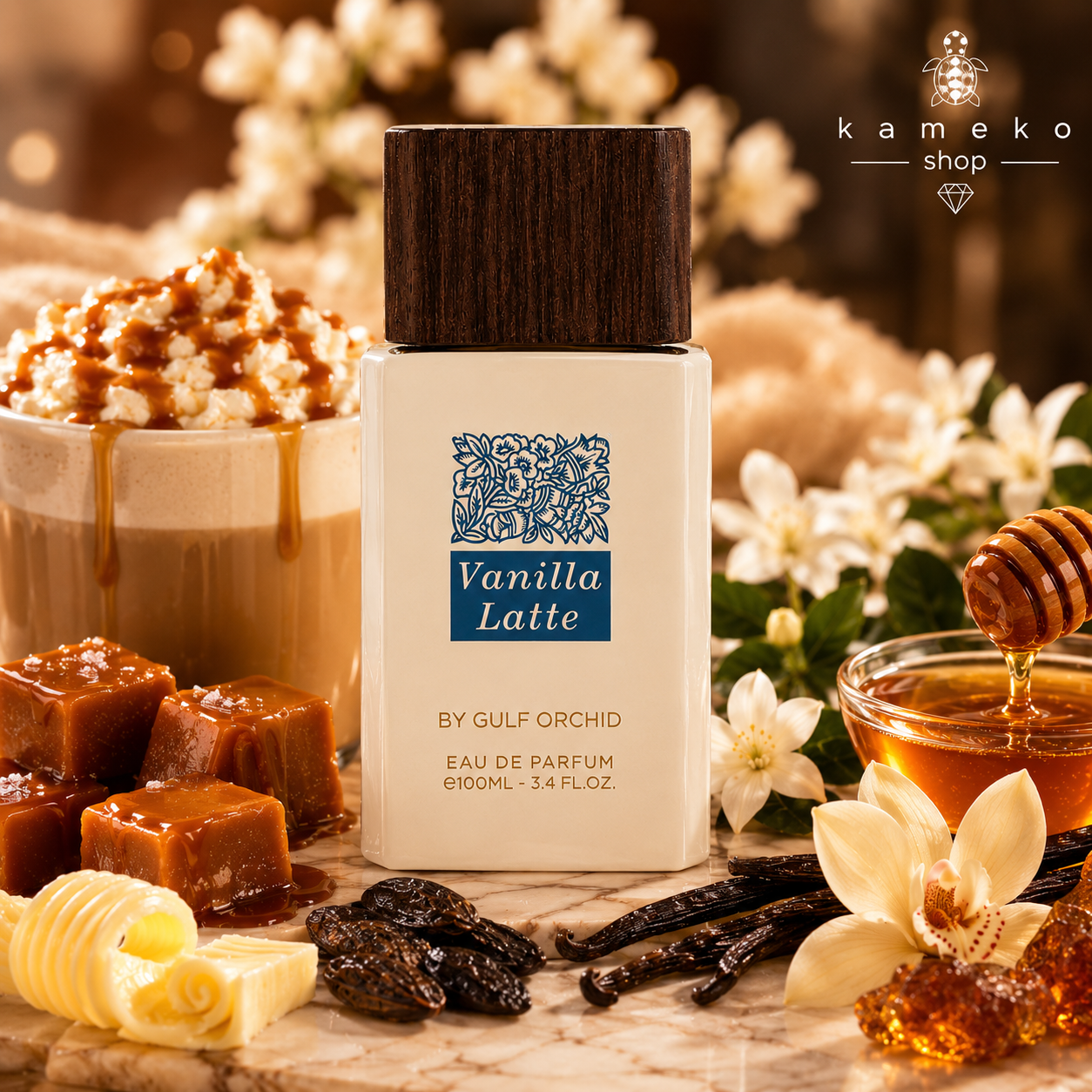 Vanilla Latte | Perfume Árabe Gourmand | Caramelo, Mantequilla, Miel y Vainilla