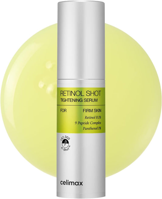 Vita A Retinol Shot Firming Serum | With Pure Vitamin A Retinol, Peptides, Minimizes Pores, Wrinkles & Fine Lines, Firmer Skin, 30ml