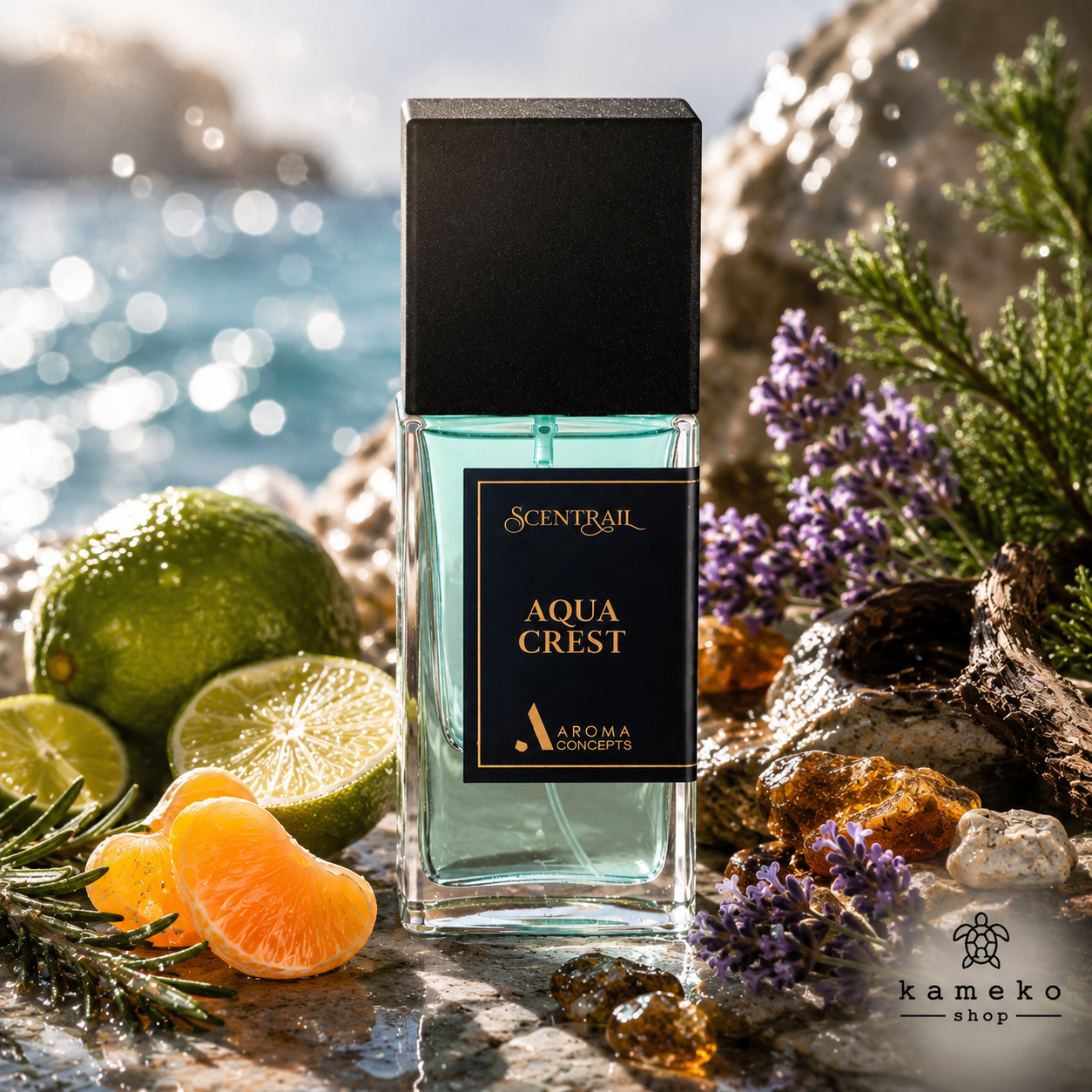 Aqua Crest – Aroma Concepts | Eau de Parfum Hombre 50 ml | Marino, Cítrico y Aromático