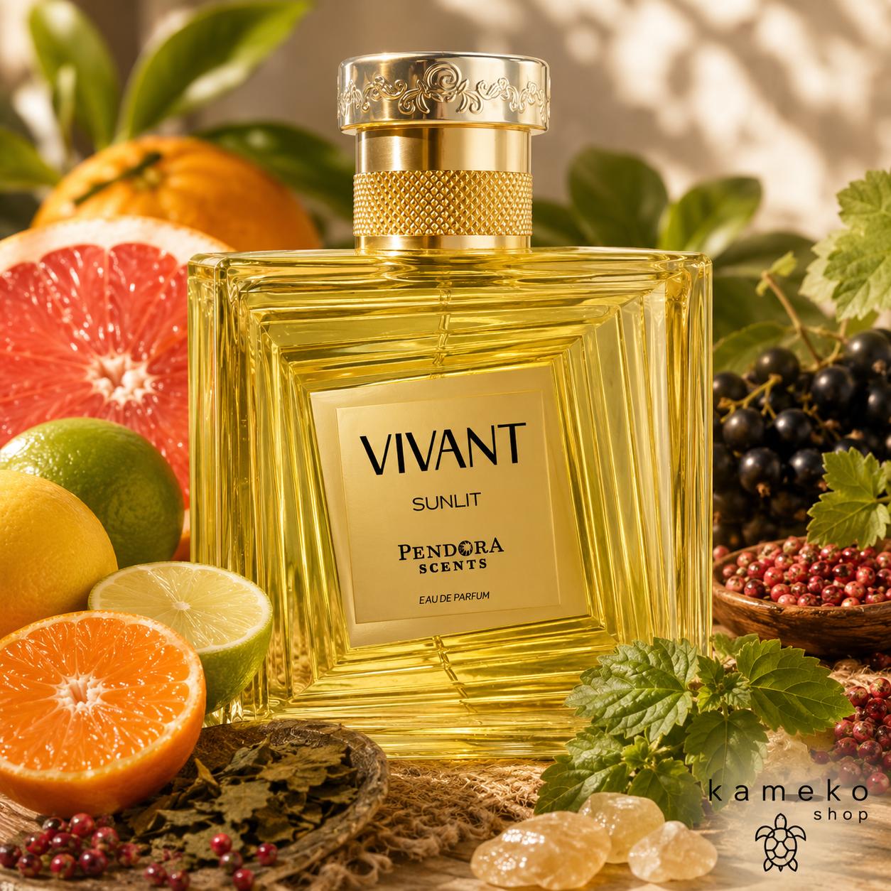 Vivant Sunlit – Pendora Scents | Perfume Árabe | Cítrico, Afrutado y Fresco