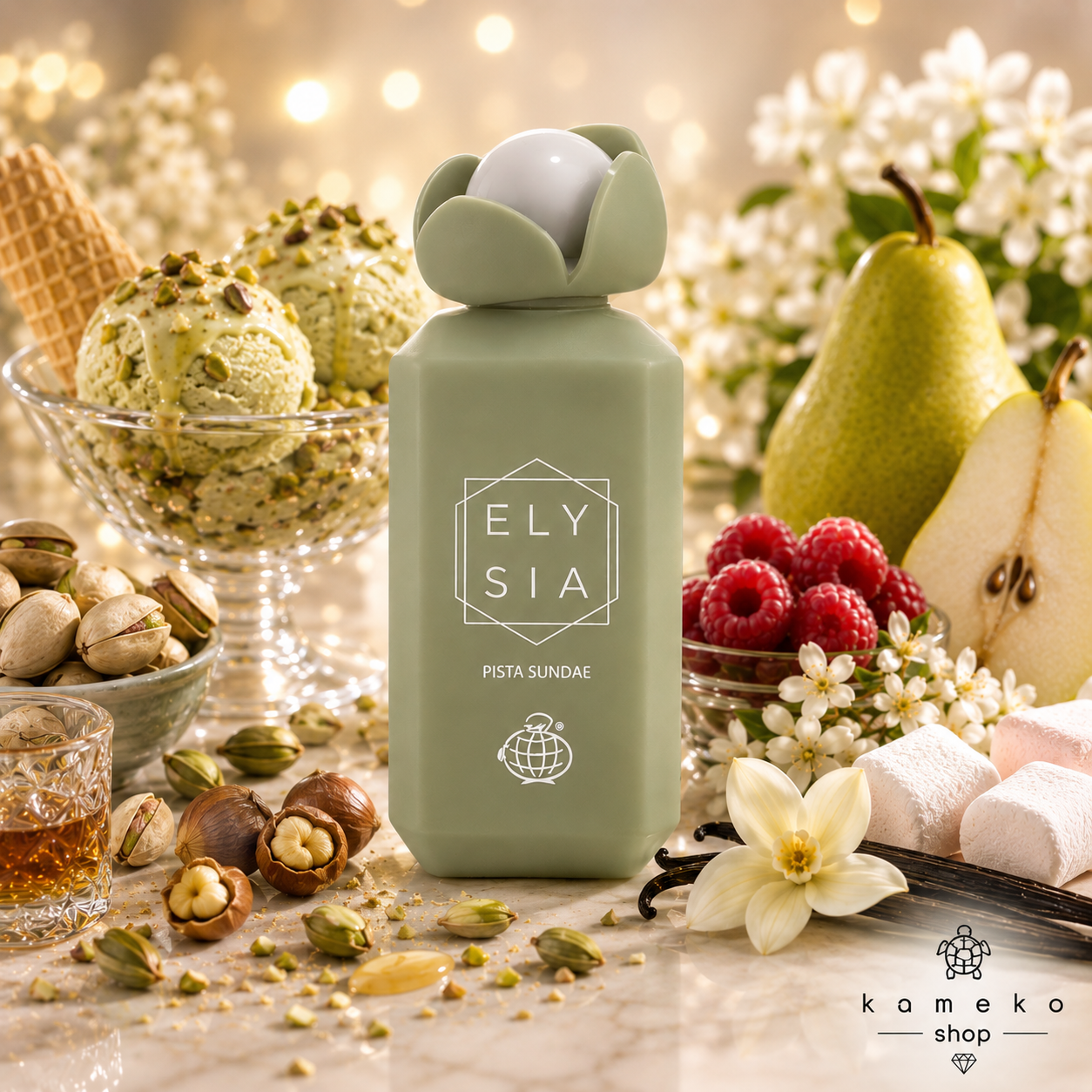 Elysia Pista Sundae | Perfume Árabe Unisex | Pistacho, Malvavisco y Vainilla