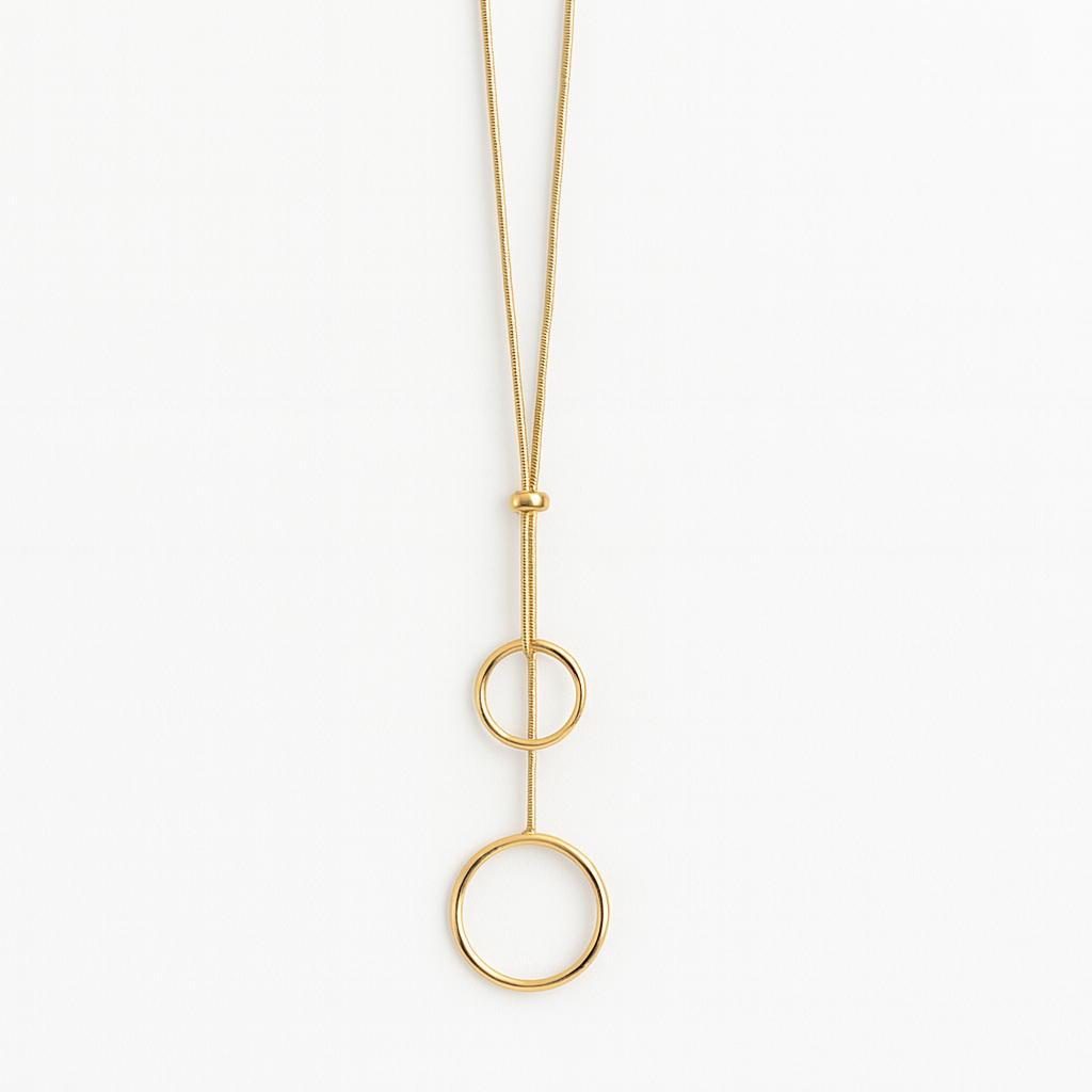 Collar de Acero Inoxidable Ajustable para Mujer – Modelo DÚO