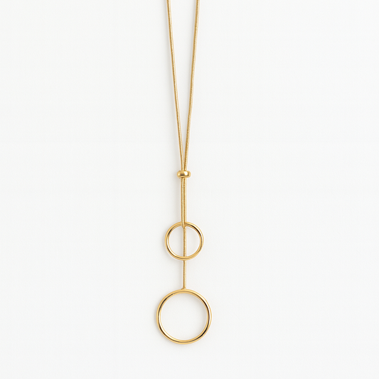 Collar de Acero Inoxidable Ajustable para Mujer – Modelo DÚO