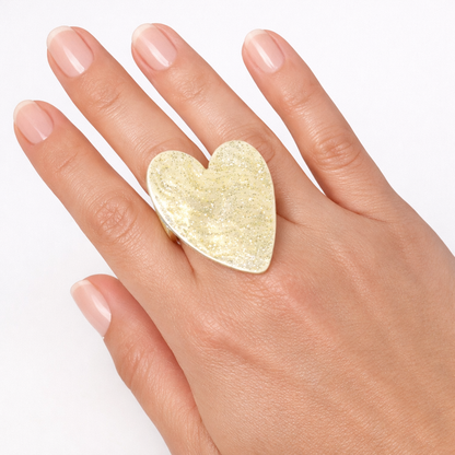 Anillo Ovalado Dorado Ajustable con Diseño Radiante para Mujer Elegante y Moderno