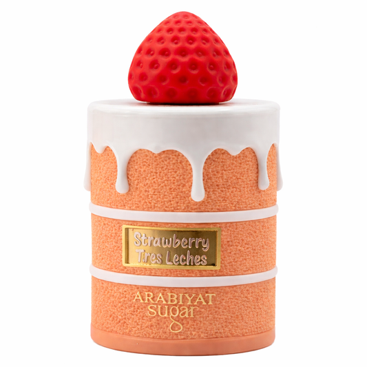 Arabiyat Sugar Strawberry Tres Leches – Perfume Árabe Gourmand Unisex 100 ml | Dulce, Cremoso y Adictivo
