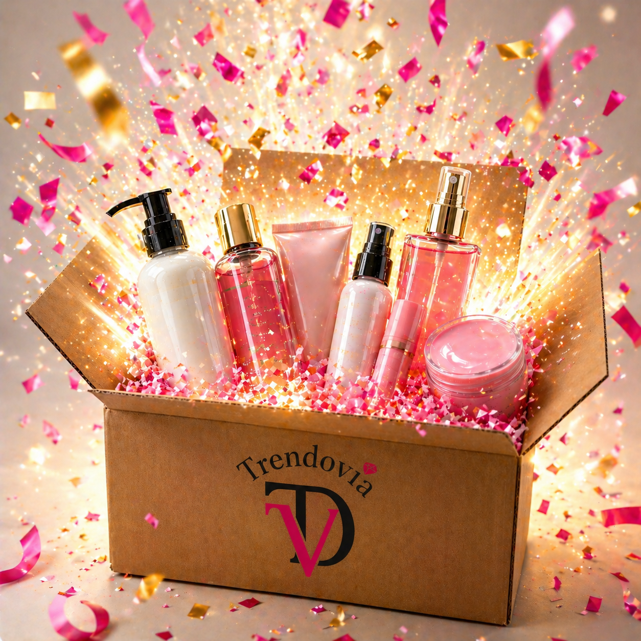 Trendovia Mystery Box Live – Pack Belleza y Hogar | Hasta 7 Productos en Directo | Edición Limitada