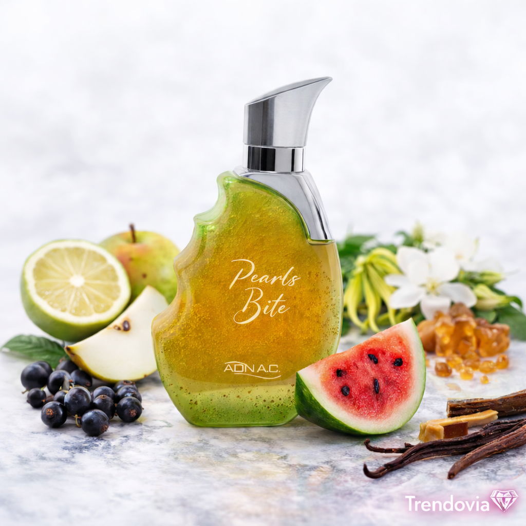 Pearly Bite Shaikh Mohd Saeed – Eau de Parfum Femenino 100 ml – Fragancia Afrutada, Dulce y Sensual con Pera, Caramelo, Vainilla y Almizcle