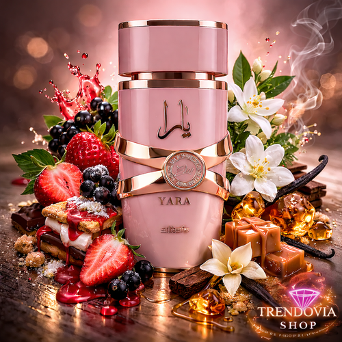 Yara Elixir perfume árabe para mujer – Lattafa Perfumes 100 ml – Fragancia dulce con fresa, vainilla, caramelo y ámbar – Perfume femenino elegante y duradero