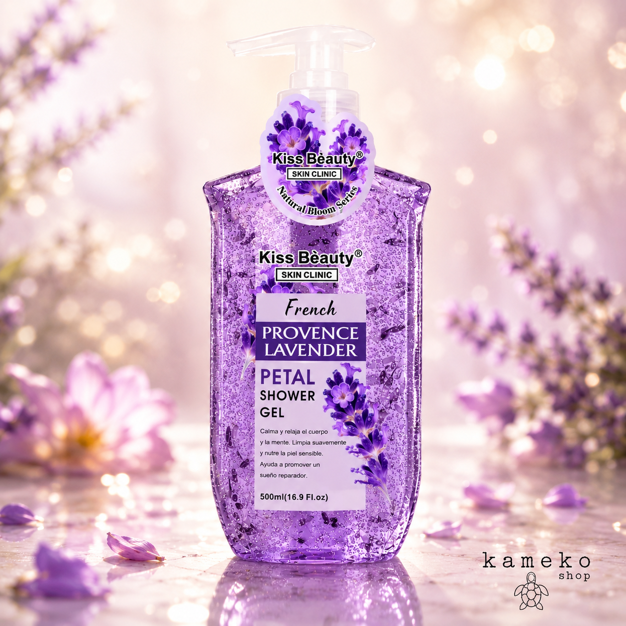 Gel de Ducha Floral 500 ml | Sakura, Lavanda, Rosa, Ylang Ylang y Flor de Azahar