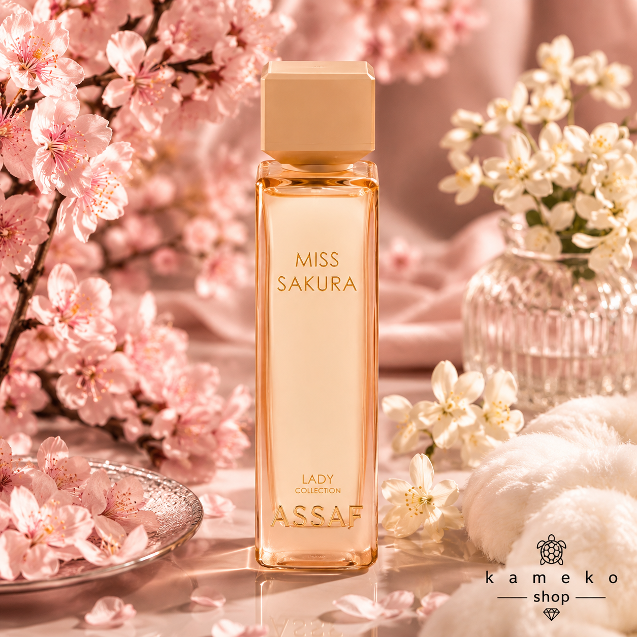 Miss Sakura – ASSAF | Perfume Nicho Femenino  200 ml | Flor de Cerezo, Jazmín y Almizcle