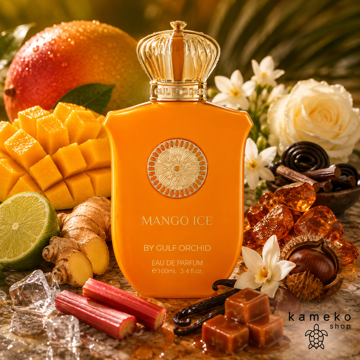 Mango Ice – Gulf Orchid | Perfume Árabe Unisex | Eau de Parfum | Mango, Vainilla y Caramelo