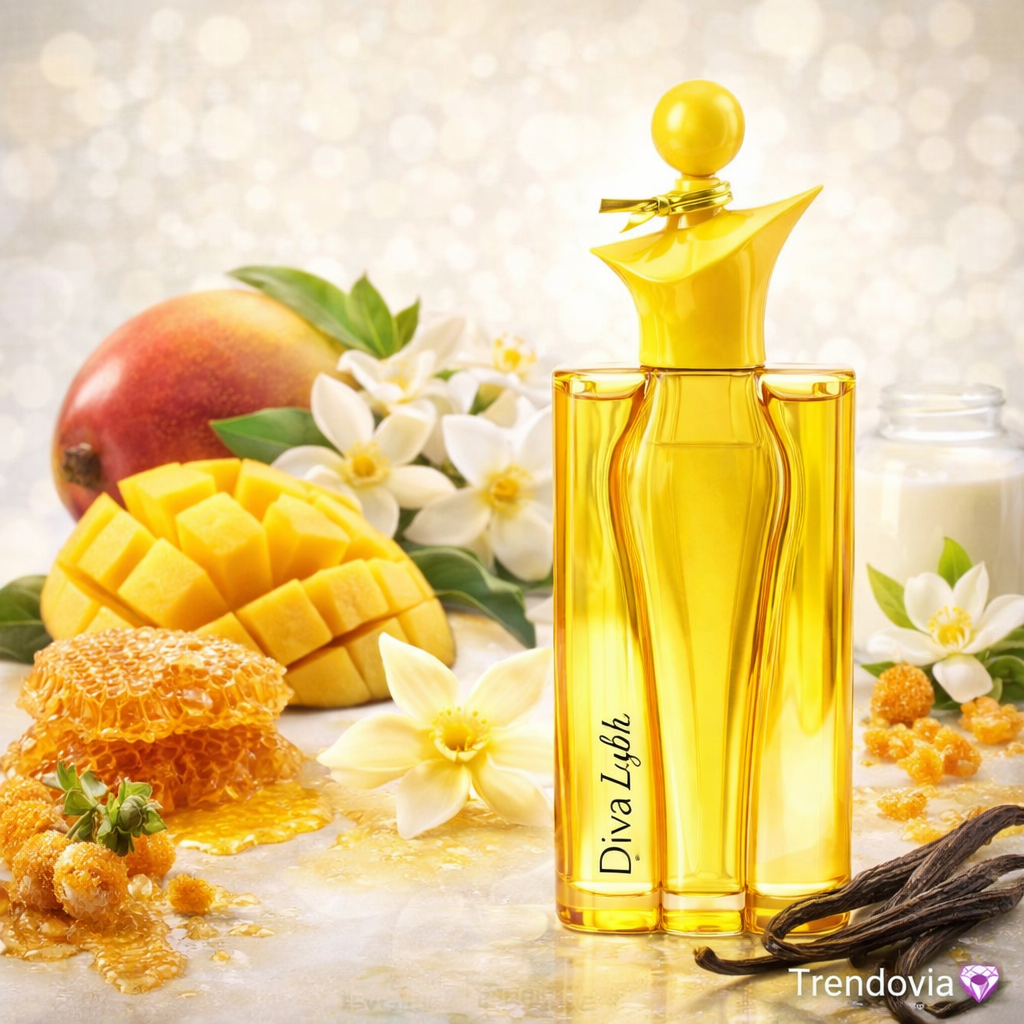 🧴✨ Perfume Árabe Diva Lush – Fragrance World – Eau de Parfum 100 ml Mujer – Floral Dulce Elegante con Mango y Leche Cremosa