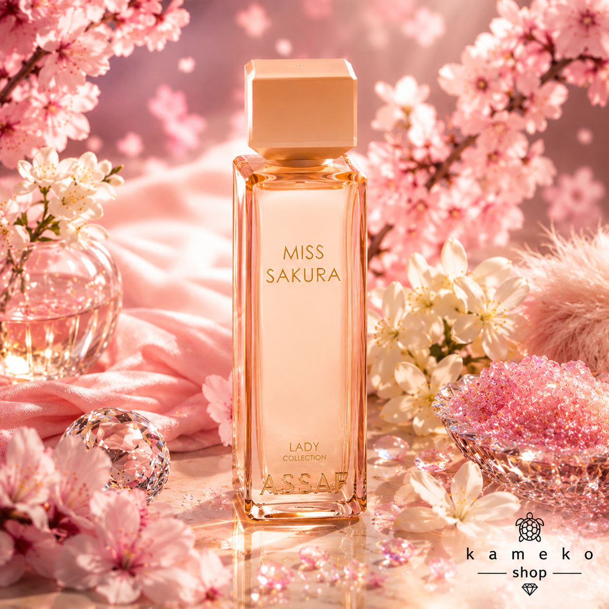 Miss Sakura – ASSAF | Perfume Nicho Femenino  200 ml | Flor de Cerezo, Jazmín y Almizcle