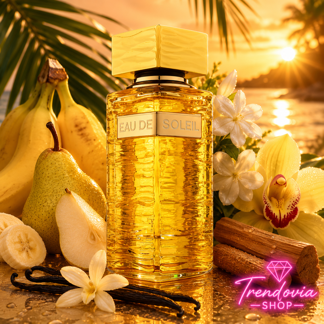 🍌✨ Eau De Soleil – Perfume Árabe Femenino 100 ml