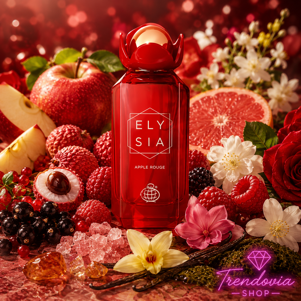 🍎✨ Elysia Apple Rouge – Perfume Árabe 100 ml