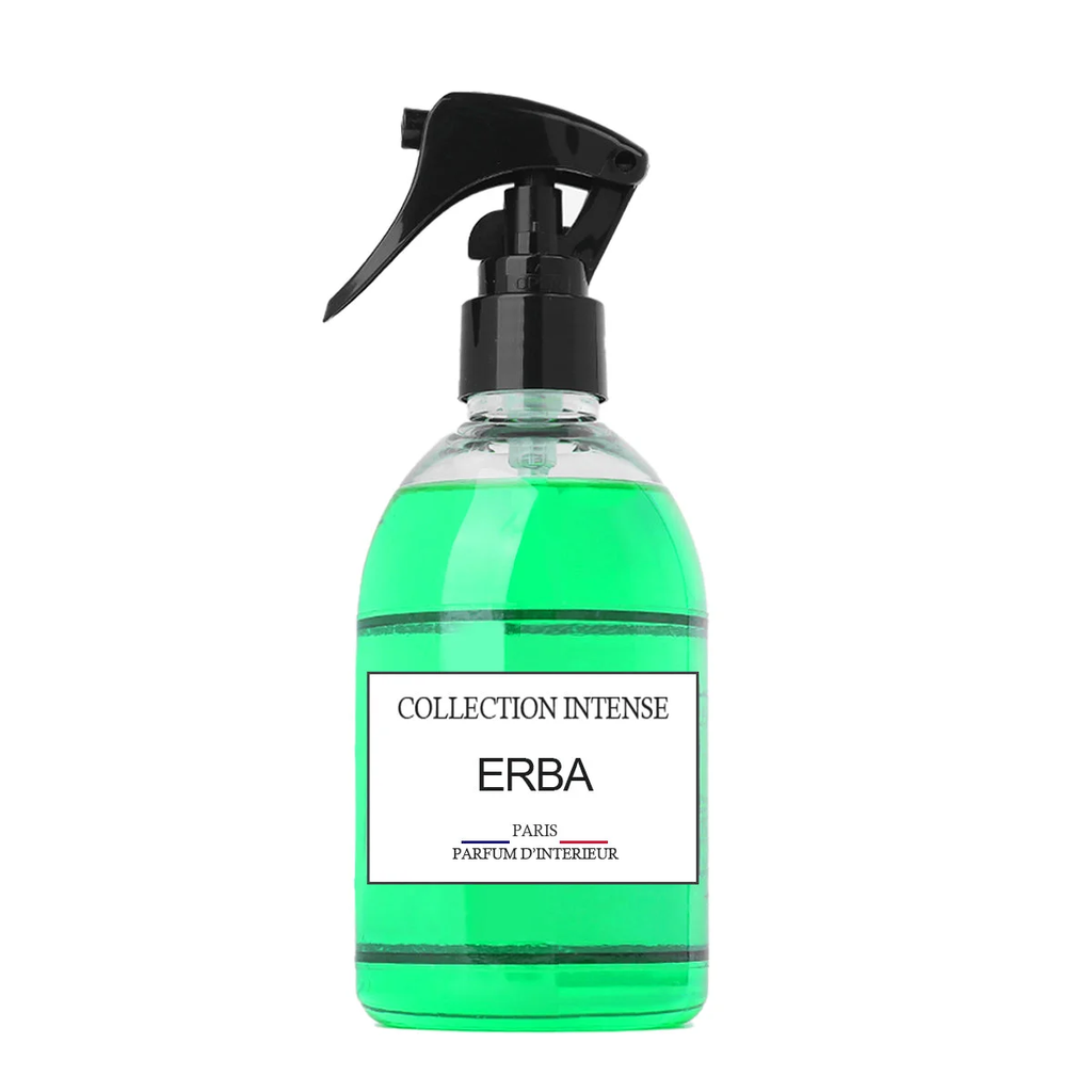 Fragancia para el Hogar y Textiles Erba – Aroma Fresco y Cítrico con Frutas, Vainilla y Almizcle Blanco – 250 ml
