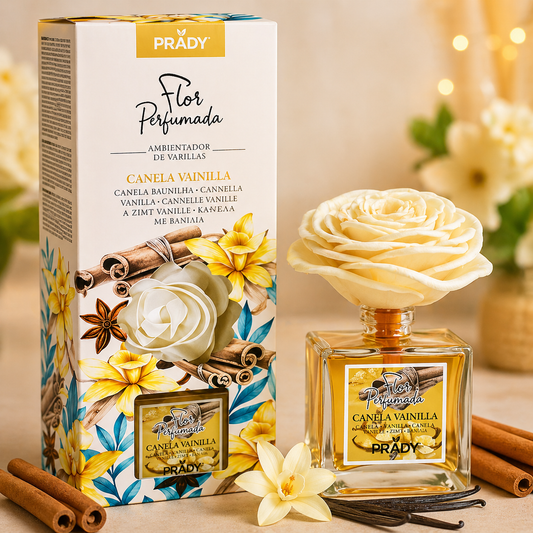 Ambientador Flor CANELA VAINILLA – Prady