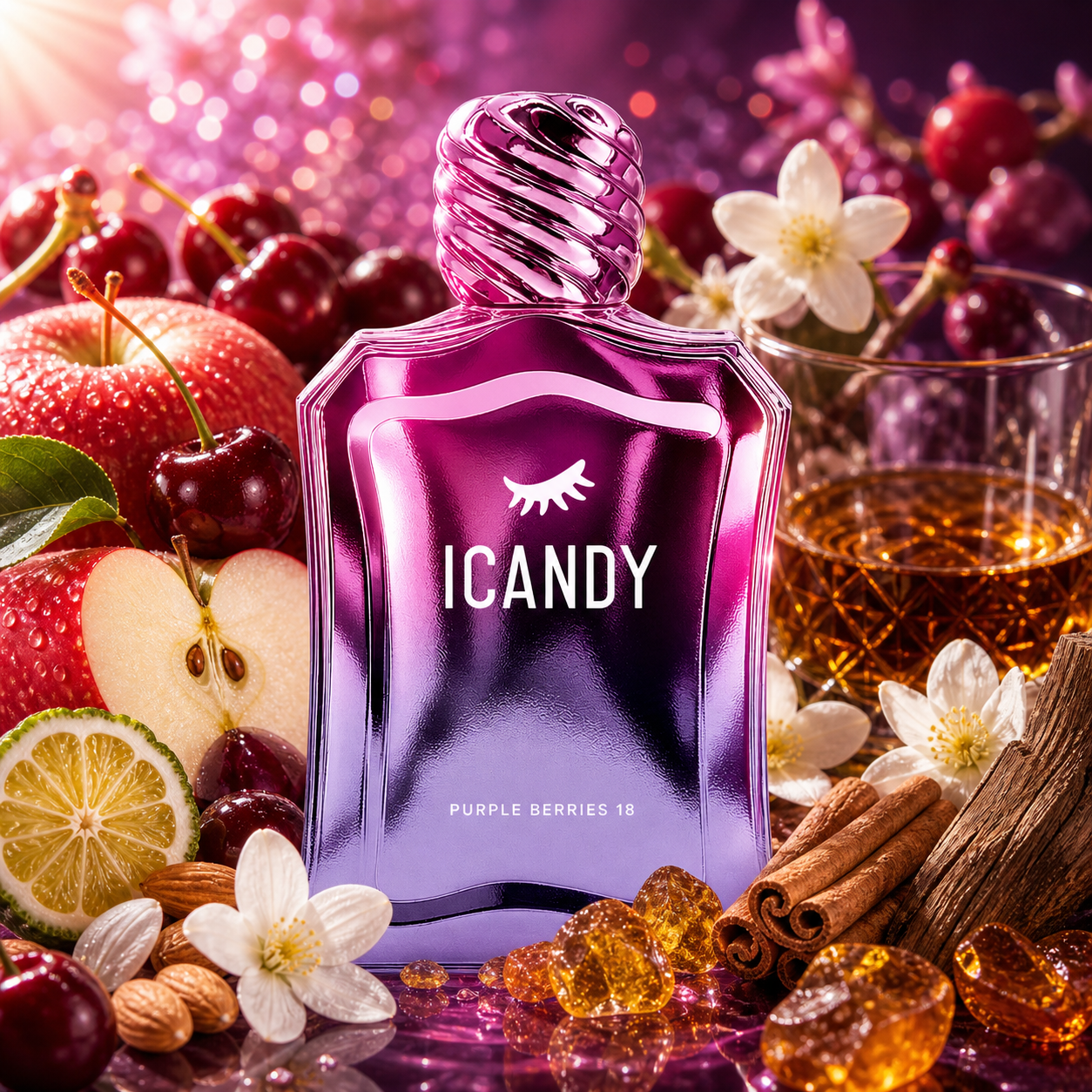 🍒✨ Icandy Purple Berries 18 – Fragancia  Femenina 100 ml