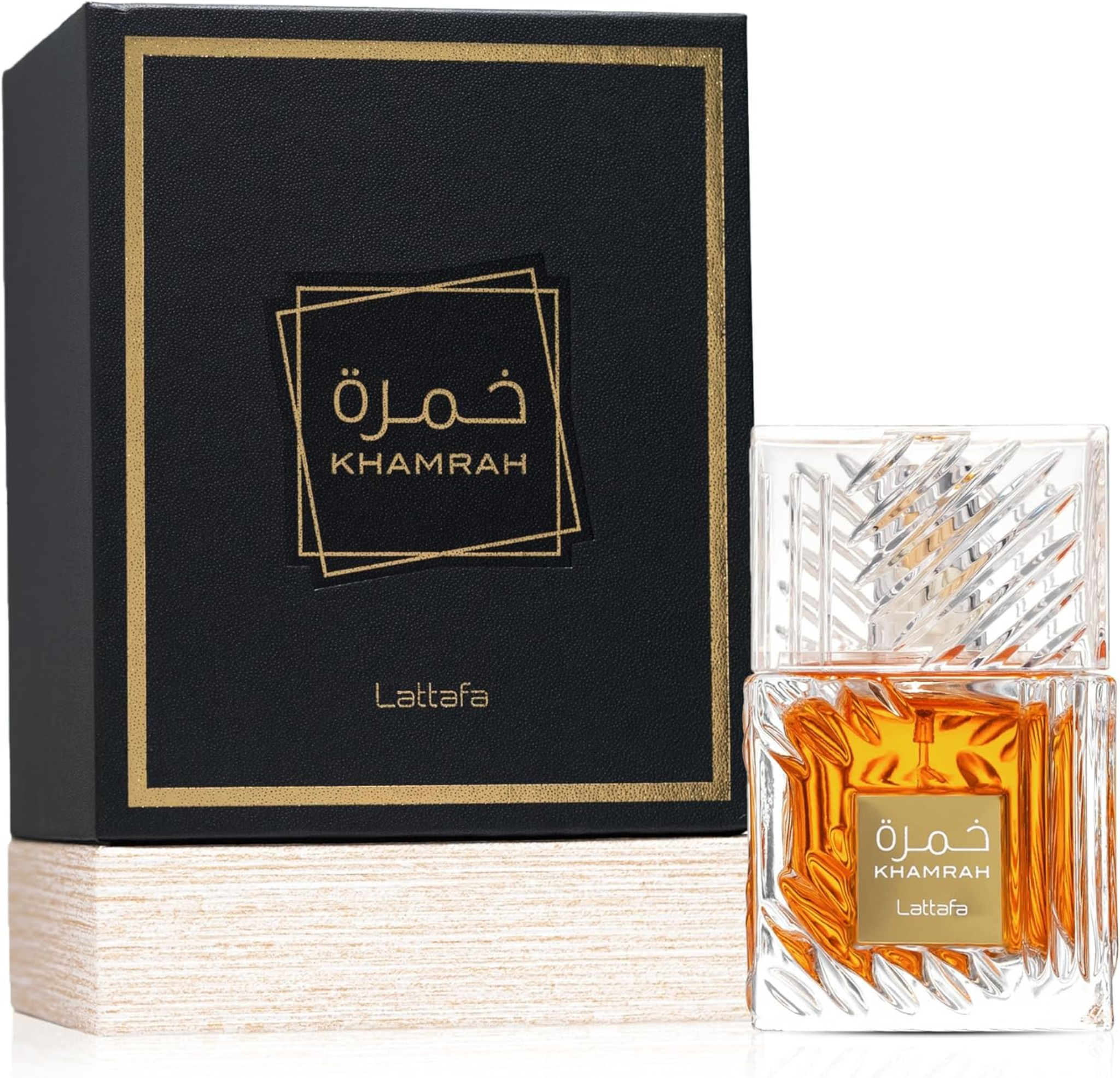 Lattafa Khamrah Eau de Parfum 100 ml – Fragancia Unisex Árabe Gourmand, Dulce e Intensa