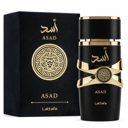 Lattafa Asad Eau de Parfum 100 ml – Perfume Árabe Intenso, Especiado y Elegante
