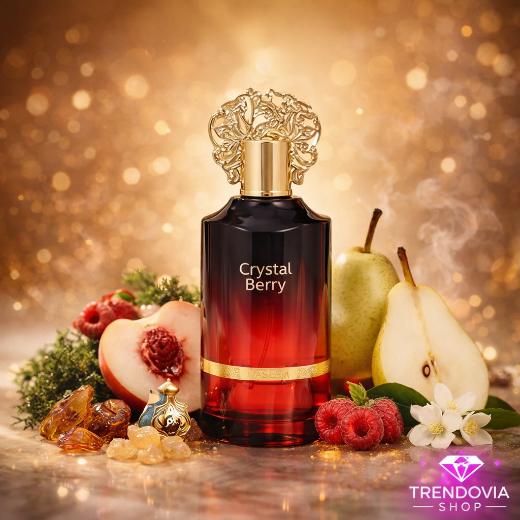 🍑 Crystal Berry – Perfume Árabe Unisex Sin Alcohol 55 ml