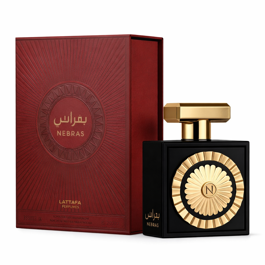 Perfume Árabe Nebras Lattafa Perfumes – Fragancia Dulce Gourmand con Vainilla, Cacao y Ámbar – Perfume Elegante Mujer / Unisex