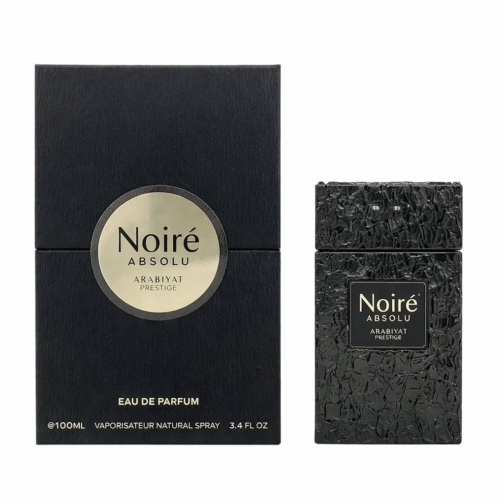 Perfume Árabe Noiré Absolu Arabiyat Prestige – Eau de Parfum Intenso Amaderado y Cuero – 100 ml