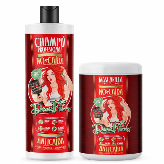 Pack DonaFlora No+Caida Champú y  Mascarilla 1000ml