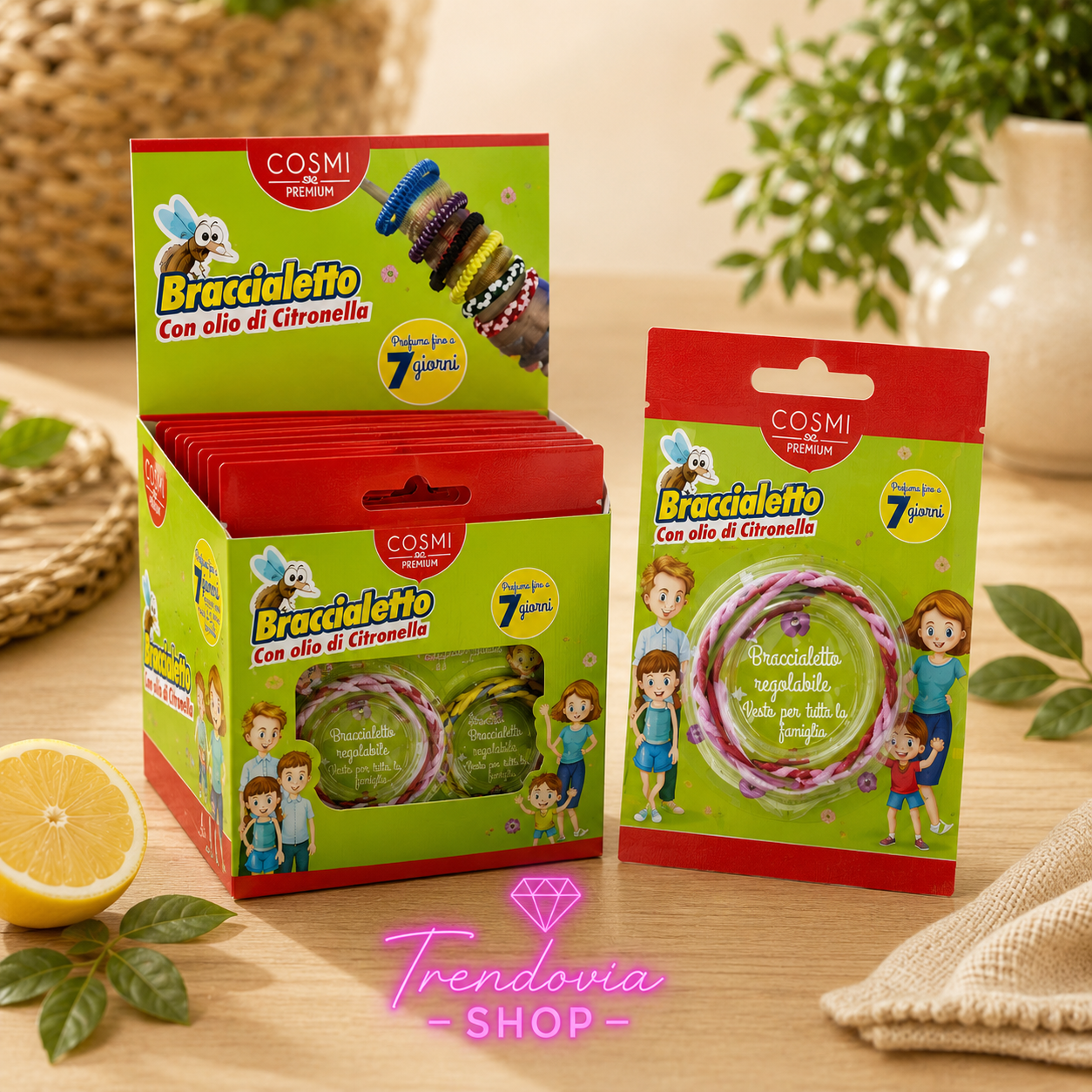 🦟🌿 Pulsera Antimosquitos Citronela Cosmi Premium | Hasta 7 Días | Colores Aleatorios