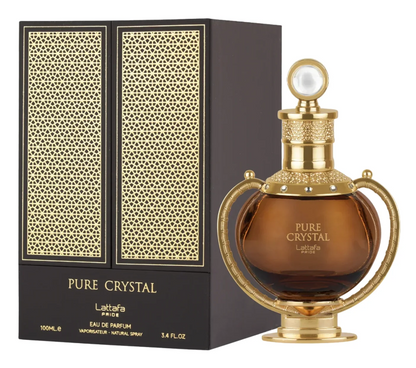 Lattafa Pure Crystal Eau de Parfum 100 ml – Perfume Árabe Elegante, Luminoso y Sofisticado