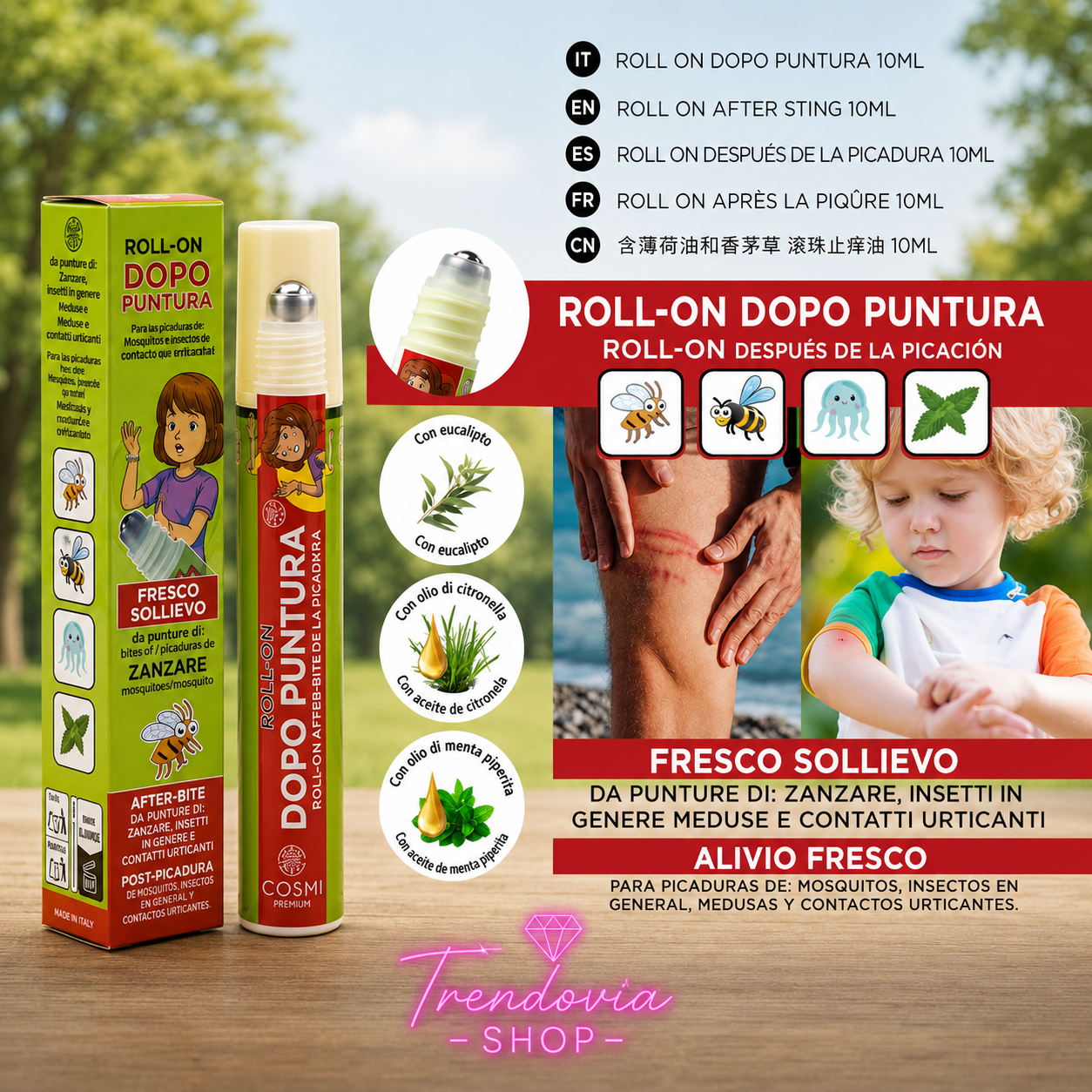 🦟✨ Roll-On Calmante Post Picadura Cosmi Premium 10 ml