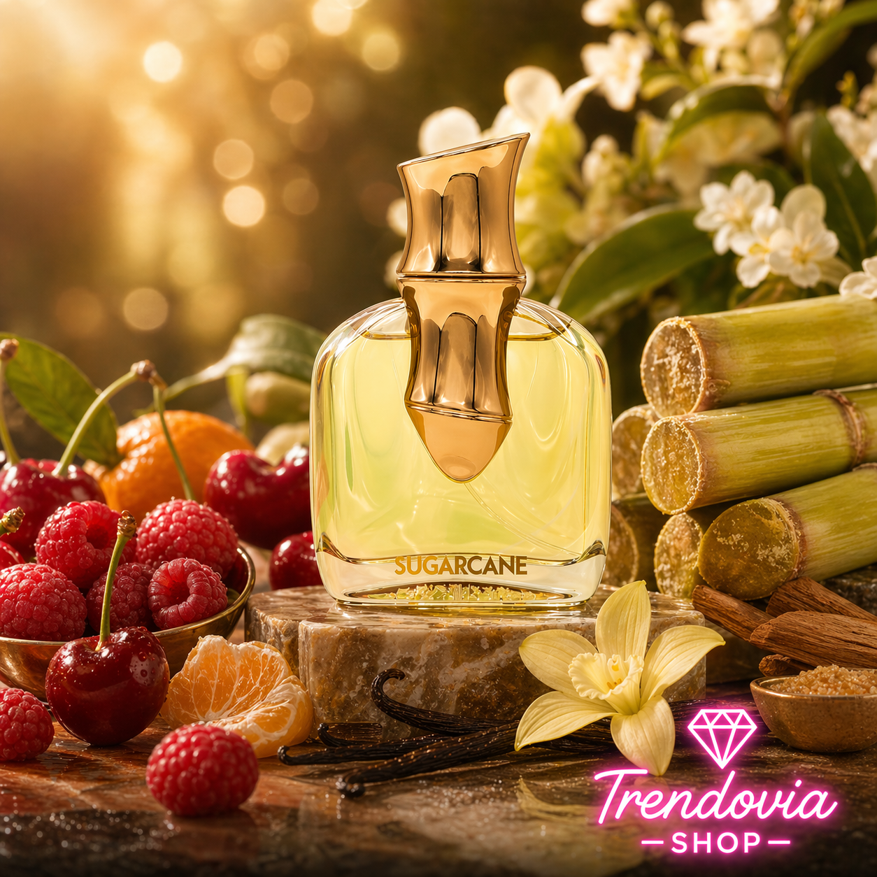🍒🍦 Sugarcane Vanilla – Perfume Árabe Unisex 100 ml