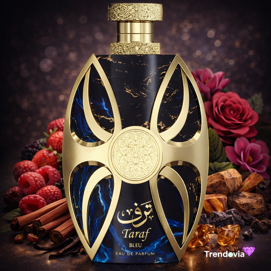 Perfume Árabe Taraf Bleu Amaran – Eau de Parfum Afrutado y Floral con Fresa, Rosa y Almizcle