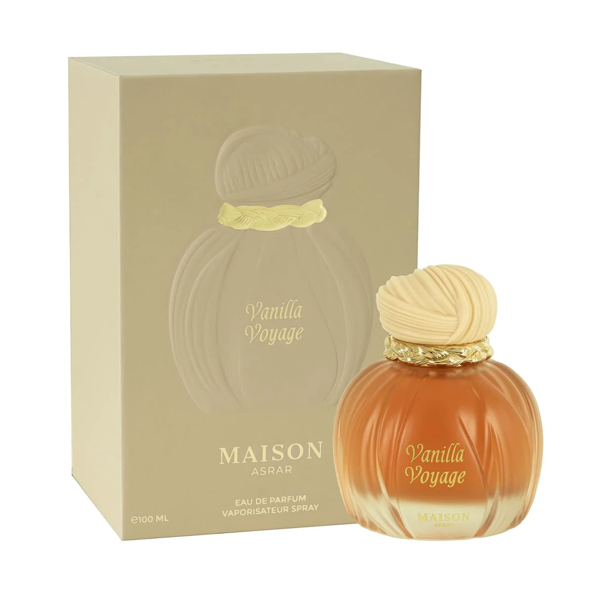 Perfume Árabe Vanilla Voyage – Eau de Parfum Unisex Oriental Gourmand con Caramelo, Vainilla y Ámbar – 100 m