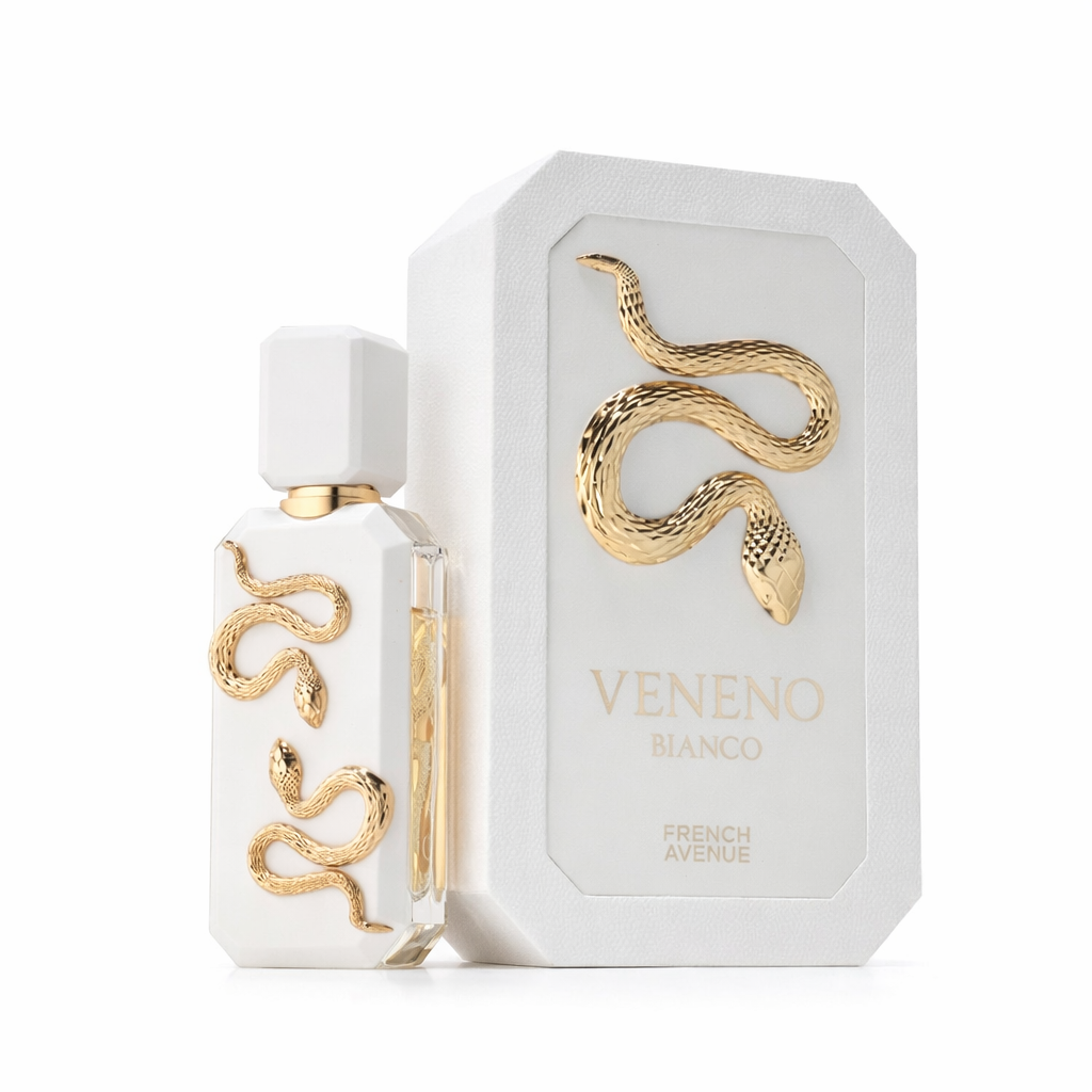 Perfume Árabe Veneno Bianco French Avenue – Fragancia Floral Cremosa con Coco, Vainilla y Flores Blancas – Perfume Elegante Mujer / Unisex