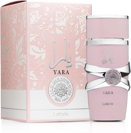 Lattafa Yara Eau de Parfum 100 ml – Perfume Árabe Femenino Dulce, Cremoso y Elegante
